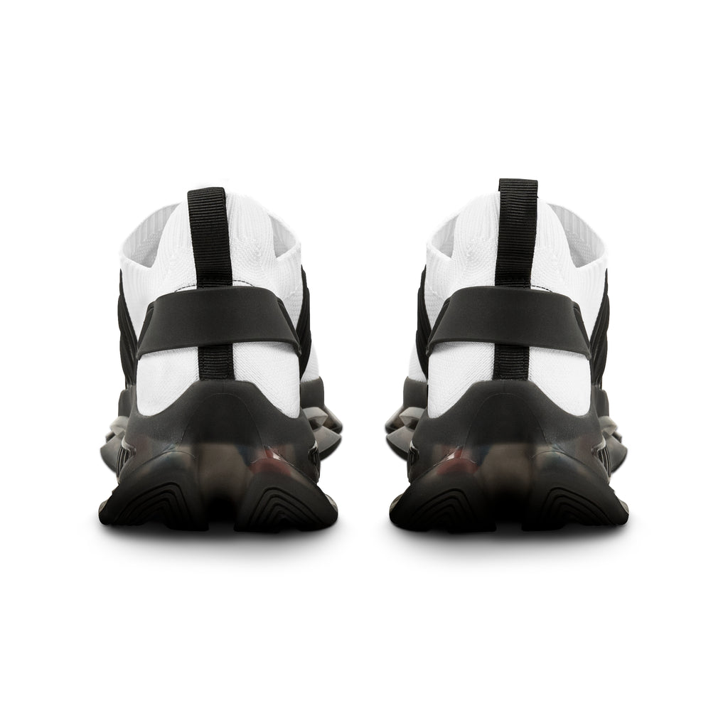 Lightweight Athletic Shoes, White & Black